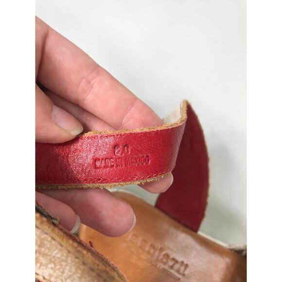 BEDSTU Brisa Sandals Leather Platform Almond Ankle Strap Shoe Handmade 8 NWT - Picture 6 of 14